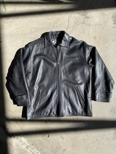 90s Quicksilver Leather Jacket - Made in Australia Vintage (Fits Like Large)