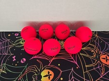 Volvik Vivid Golf Balls Matte Finish Red Distance Set Of 7
