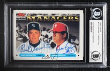 BAS 1993 Topps Buck Showalter Jim Fregosi #510 BGS Authentic Auto ow6