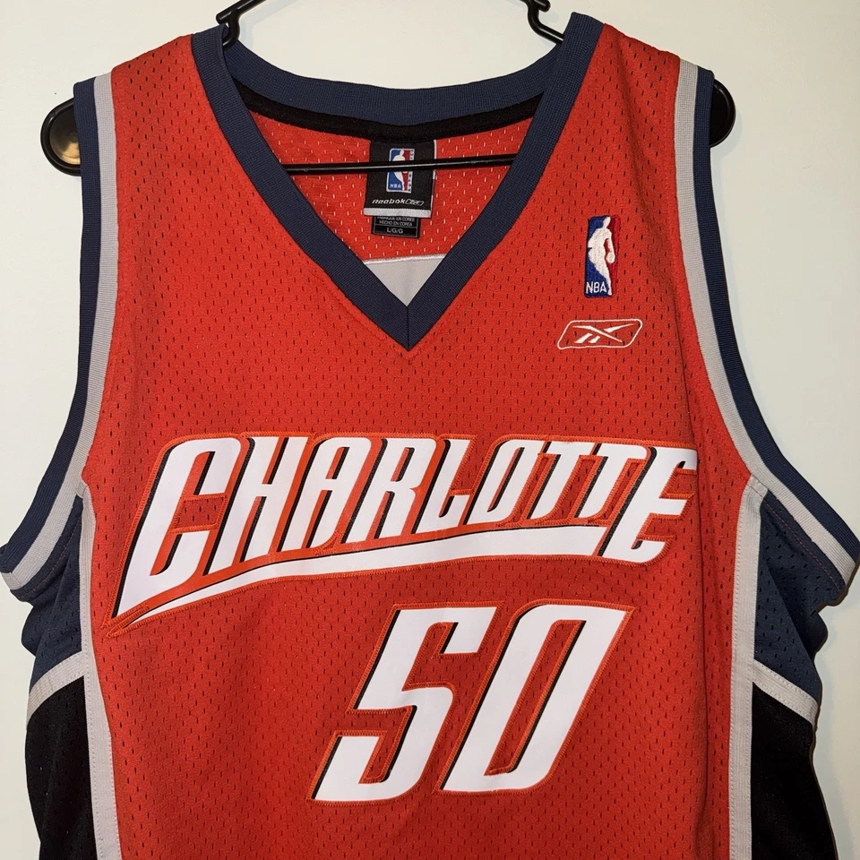 Camiseta deportiva grande para hombre Reebok NBA Emeka Okafor #50 Charlotte Bobcats Foto 2 de 4