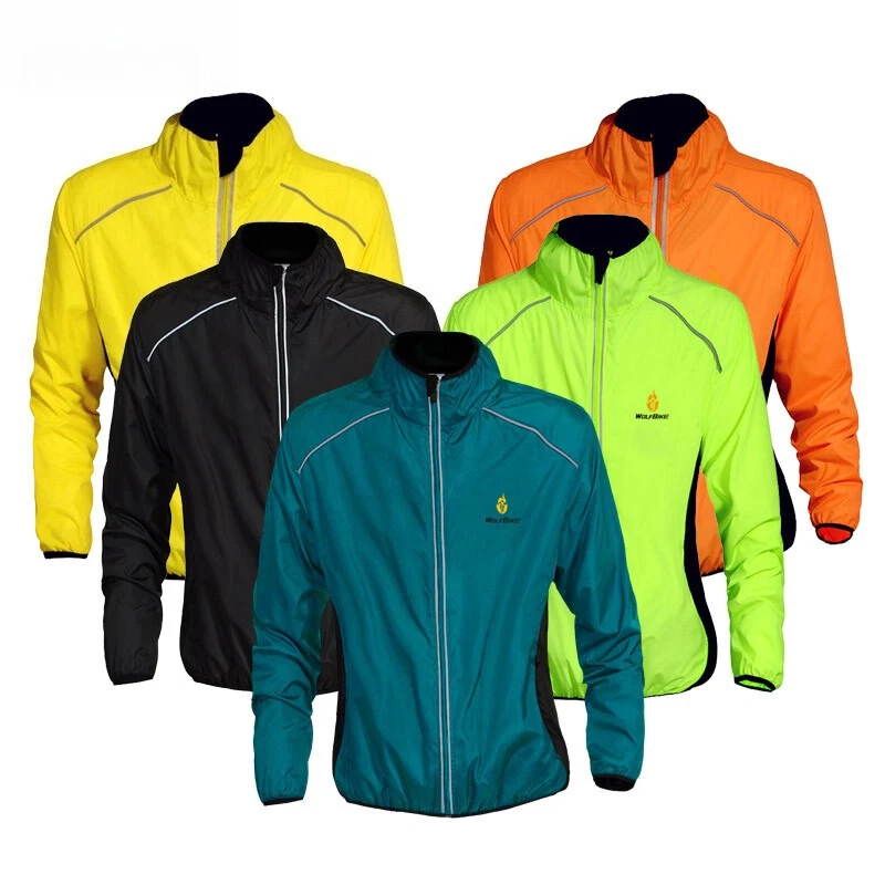 Veste de cyclisme pour homme, femme, léger, coupe-vent, imperméable et respirant - Photo 1/4