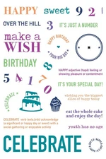 LDRS Creative IT'S JUST A NUMBER Stamp Set, New