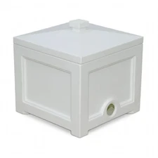 Mayne 5858-W Fairfield Garden Hose Bin White