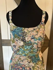 Lucca Couture Floral Dress Womens Med Babydoll Flowy Mini Boho Festival Y2K