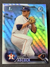 2016 Bowman Chrome 1st REFRACTOR PROSPECT ROOKIE Brett Adcock item 2
