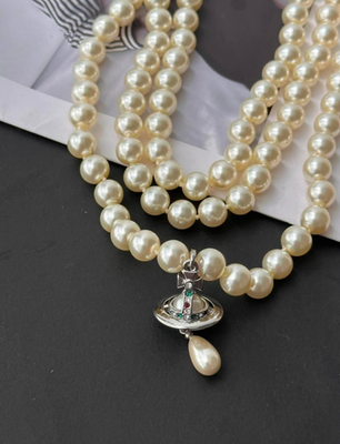 R*様 ロイヤルオーダーVivienne Westwood silver925ネ Vivienne Westwood Nana Row Silver Tone Pearl Drop Choker New | eBay