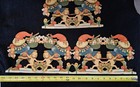 Antique German Die-Cut Christmas Frieze Border Santa Gnome Cherub Lot Stamped — photo 3