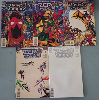 ZERO HOUR #0 1 2 3 4 (1994) DC COMICS FUL COMPLETE SET+BONUS SAMPLER 1ST STARMAN