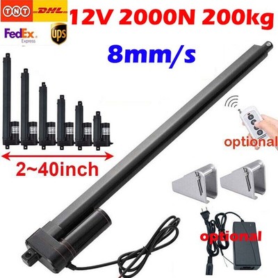 12V Linearantrieb Elektrisch Linear Actuator Motor 2000N 700mm 800mm 1000mm IP65