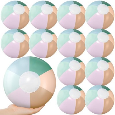 12 Pcs 12 Inch Inflatable Beach Balls Bulk Pastel Jumbo Morandi Beach Balls B...