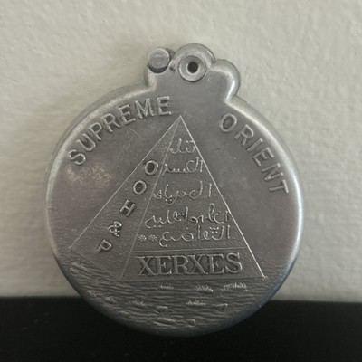 Rare 1919 Antique SUPREME ORIENT XERXES O.O.H.&P. Sliding Locket Orig ID Inside