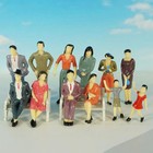 50x Miniature People Figurines Dollhouse People 1/36 Scale Versatile Realistic