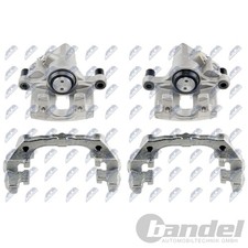 2x NTY BREMSSATTEL+HALTERUNG HINTERACHSE passend für FORD FOCUS II C-MAX VOLVO