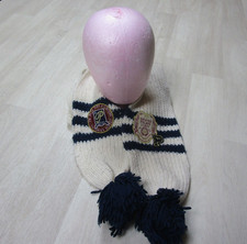 Vintage Y2K Victoria s Secret PINK Knit Scarf 75"x5" Crest Collegiate Preppy '07