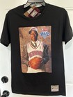 Mitchell & Ness Allen Iverson Philadelphia 76ers NBA Draft T-Shirt Black Small — photo 1
