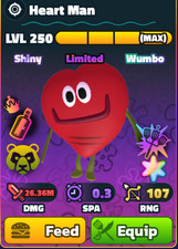 Heart Man (SW)(SS)(NC)(HDS)(LV250)(MAX) - Spongebob Tower Defense