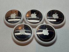 5 Used Apple AirTag Bluetooth Tracker 1st Gen - Silver MX532AM/A 
