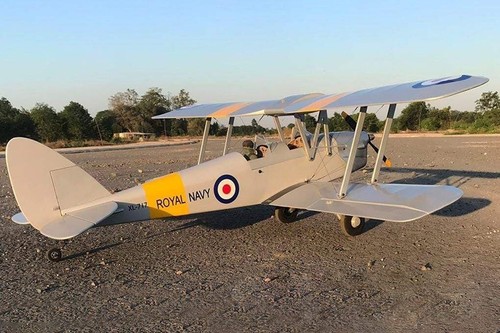 RC Airplane Aircraft Biplane DH.82 Tiger Moth Royal Navy 1400mm 55" Wingspan ARF - Picture 14 of 19