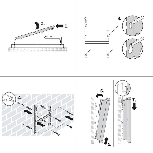 Bosch Heat Convector 4000-10 elektrischer Konvektor, 1000W, IP 24, Schutzklasse  - Bild 3 von 12