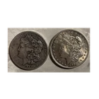 Morgan Silver Dollars 1891 & 1921 $1 Coins Lot Circulated Business Strike