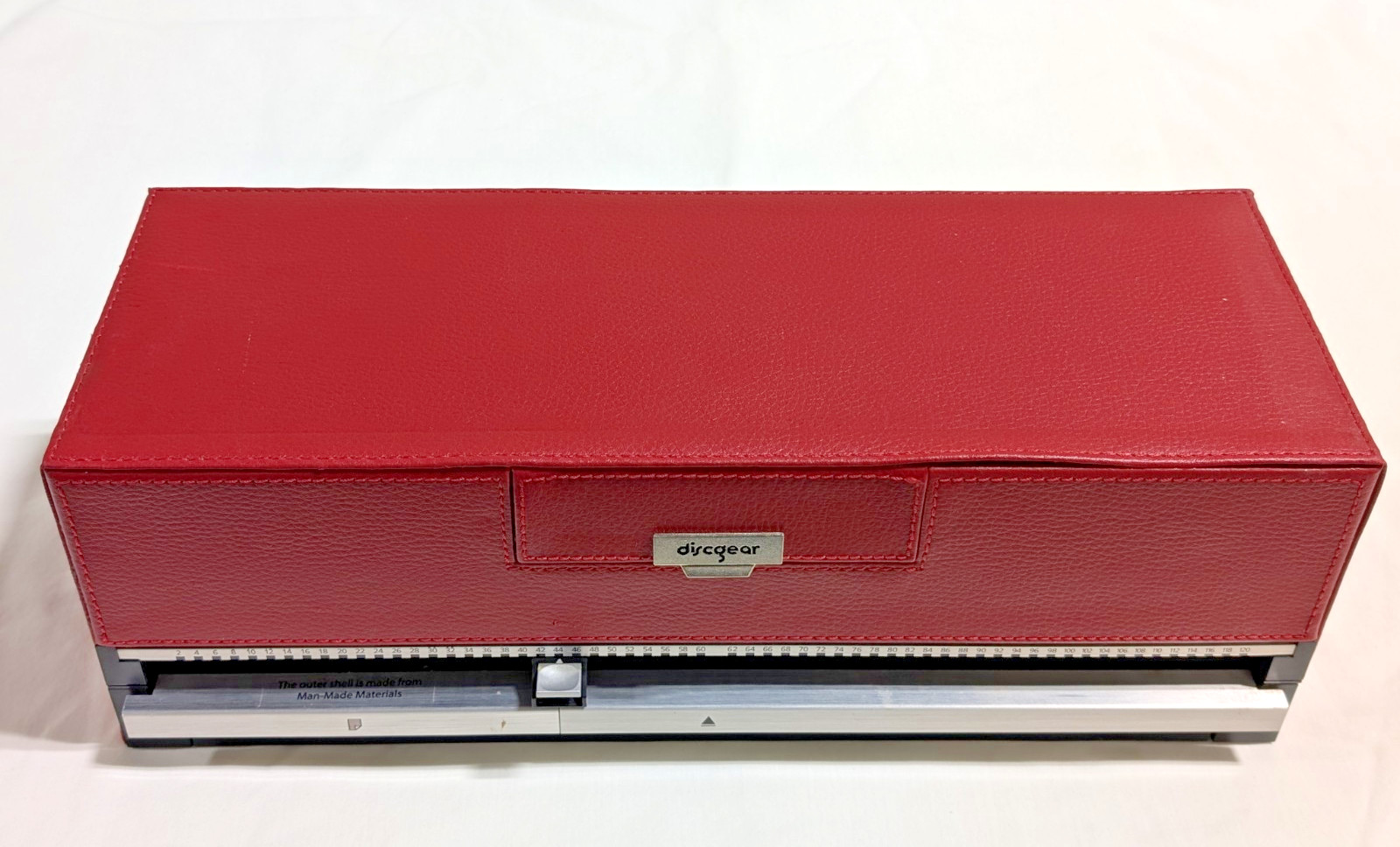 DiscGear Selector 120HD Faux Leather CD & DVD Storage Case -  Red Never Used
