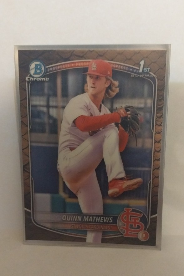 2025 Bowman - Chrome Prospects Quinn Mathews #BCP-25 Reptilian Refractor (RC)