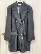 doublebreasted blazer women with belt