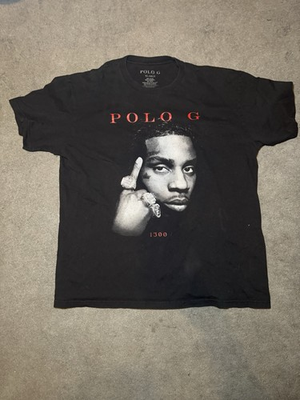 #ad Polo G Rap Tee Shirt Mens XL Black 1300 Graphic Streetwear Hip Hop $13.00