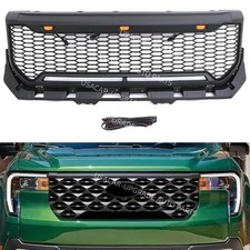 Front Upper Grille Mesh Grill Led Light Parrilla For Ford Maverick 2025-2026
