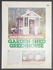 Garden Shed/Greenhouse 8’x12’ HowTo Build PLANS