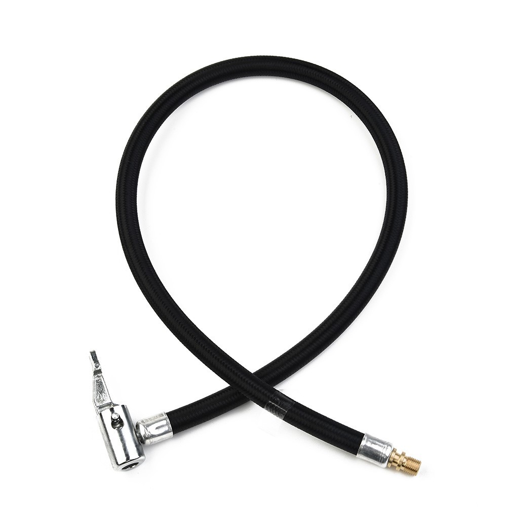 Air Inflator Hose Adapter Pump Replacement Rubber+Metal+Cloth 60cm Valve
