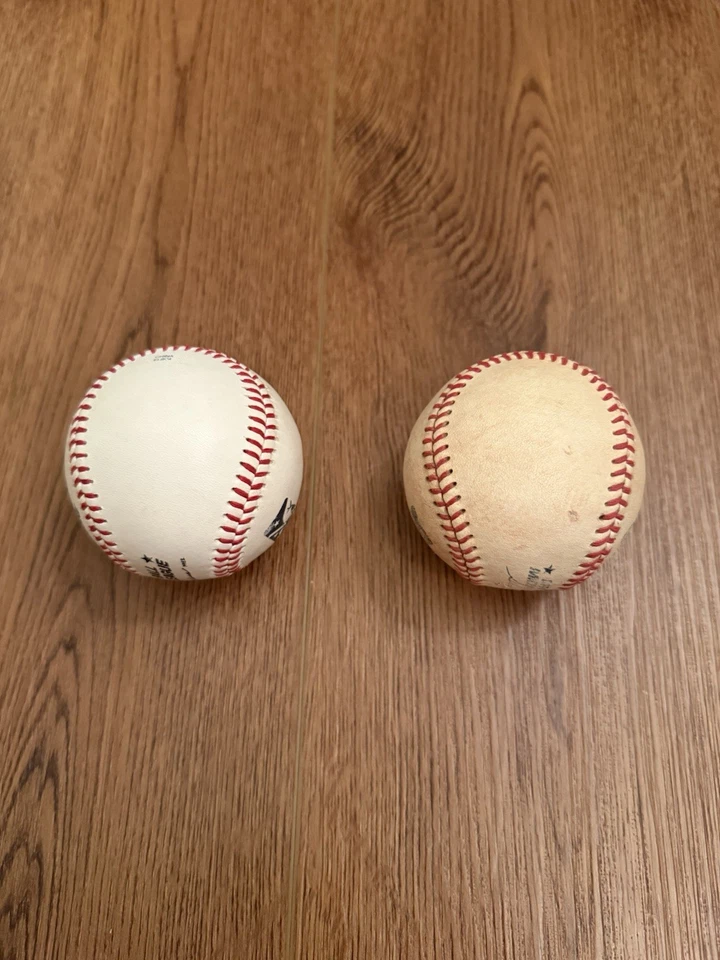 2 Balones Oficiales Rawlings MiLB MIDWEST LEAGUE. Variaciones raras y vintage. Foto 4 de 4