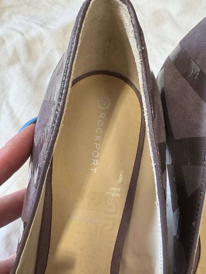 Zapatos de tacón de aguja Rockport adiPRENE de Adidas púrpura geométricos puntiagudos-10 Foto 3 de 4