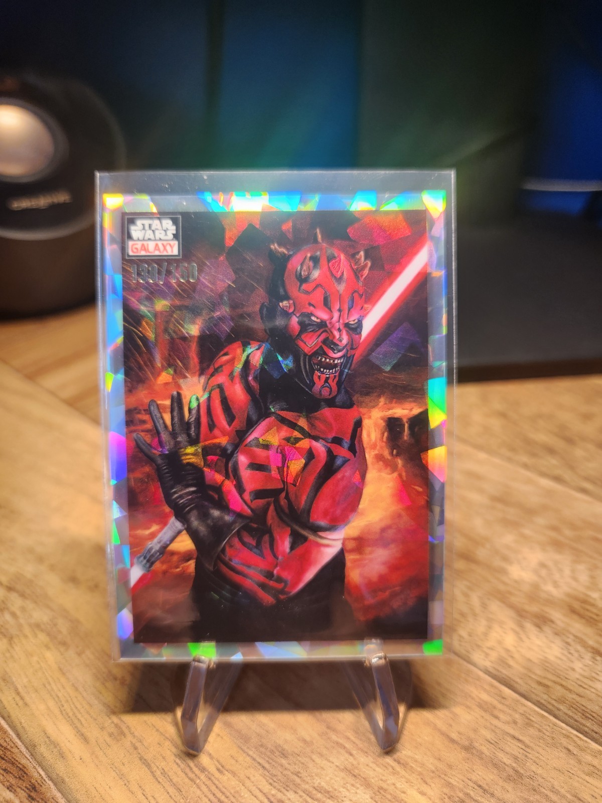 2023 Topps Star Wars Galaxy Chrome "Maul's Rage" Atomic Refractor /150 #56