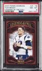 2020 PANINI DONRUSS LEGENDS OF THE FALL #LF-TB TOM BRADY PSA 8