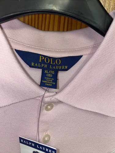 Ralph Lauren Pink Oxford Shirt Dress Age 16 Years New Tags Long Sleeved - Picture 5 of 15