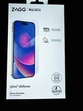 New ZAGG iPhone 14 Pro Max InvisibleShield Glass+ Defense Screen Protector