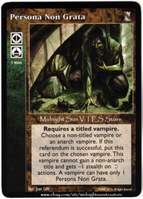 Persona Non Grata Keepers of Tradition V:TES VTES Vampire CCG