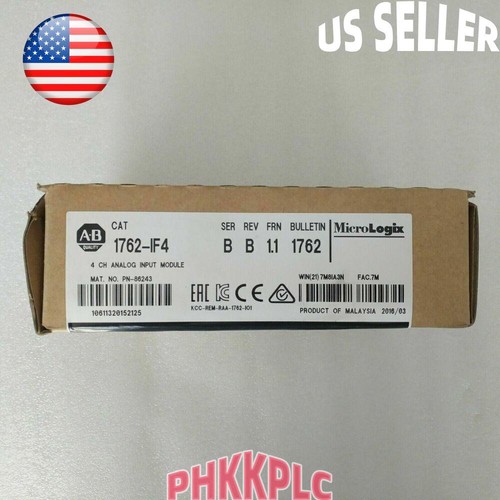 New Factory Sealed AB 1762-IF4 SER B MicroLogix Analog Input Module 1762-IF4