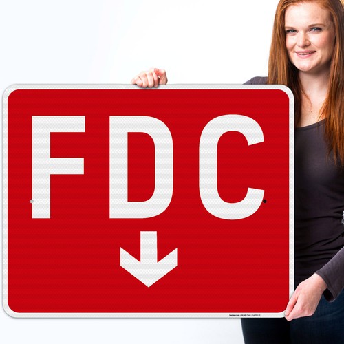 FDC Pfeilschild nach unten, roter Hintergrund, - Bild 72 von 85