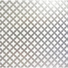 Perforated Aluminum Sheet Metal Silver 1x2 Ft Decorative Panel Indoor Outdoor
