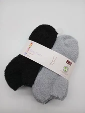 Joyspun Women's Cozy Low Cut Socks, 6-Pack,Size 4-10