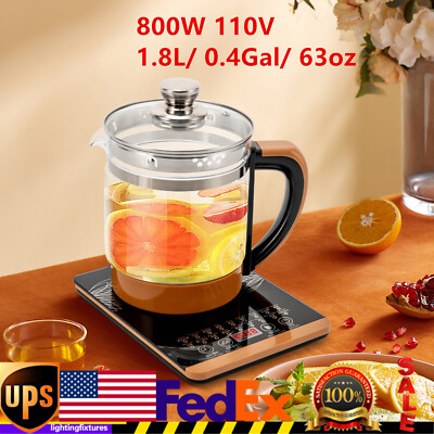 1.8L 800W Electric Health Pot Electric Glass Kettle for Boiling Water Tea Maker