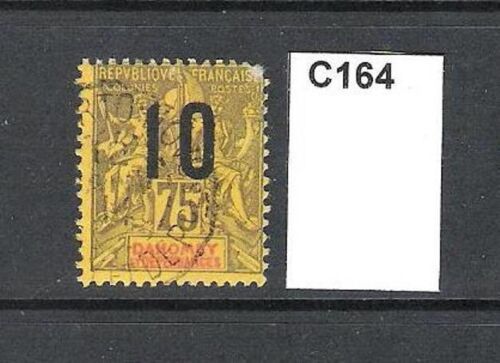 Dahomey and dep 1912 surch 10c and 75c (with perforation faults) (C164) - Afbeelding 1 van 1