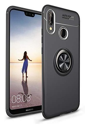 SORAKA Cover per Huawei P30 Lite con anello,Custodia in TPU Morbido Custodia Huawei P30 Lite Ultrasottile con piastra metallica per Supporto Auto Smartphone Magnetico