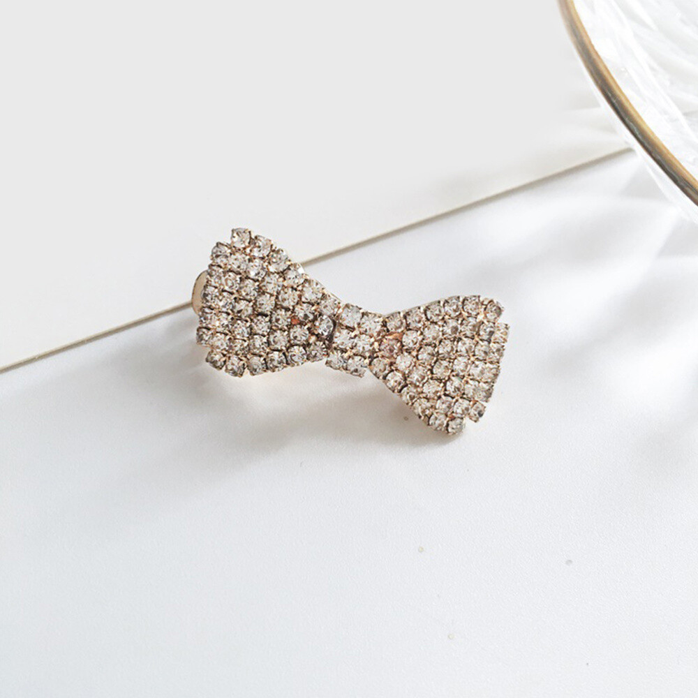 Gold Rhinestone Hair Clips for Women and Girls Set of 4 Alligator