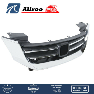Fit For Honda Accord 2013 2014 2015 Sedan Chrome Front Bumper Upper Grille