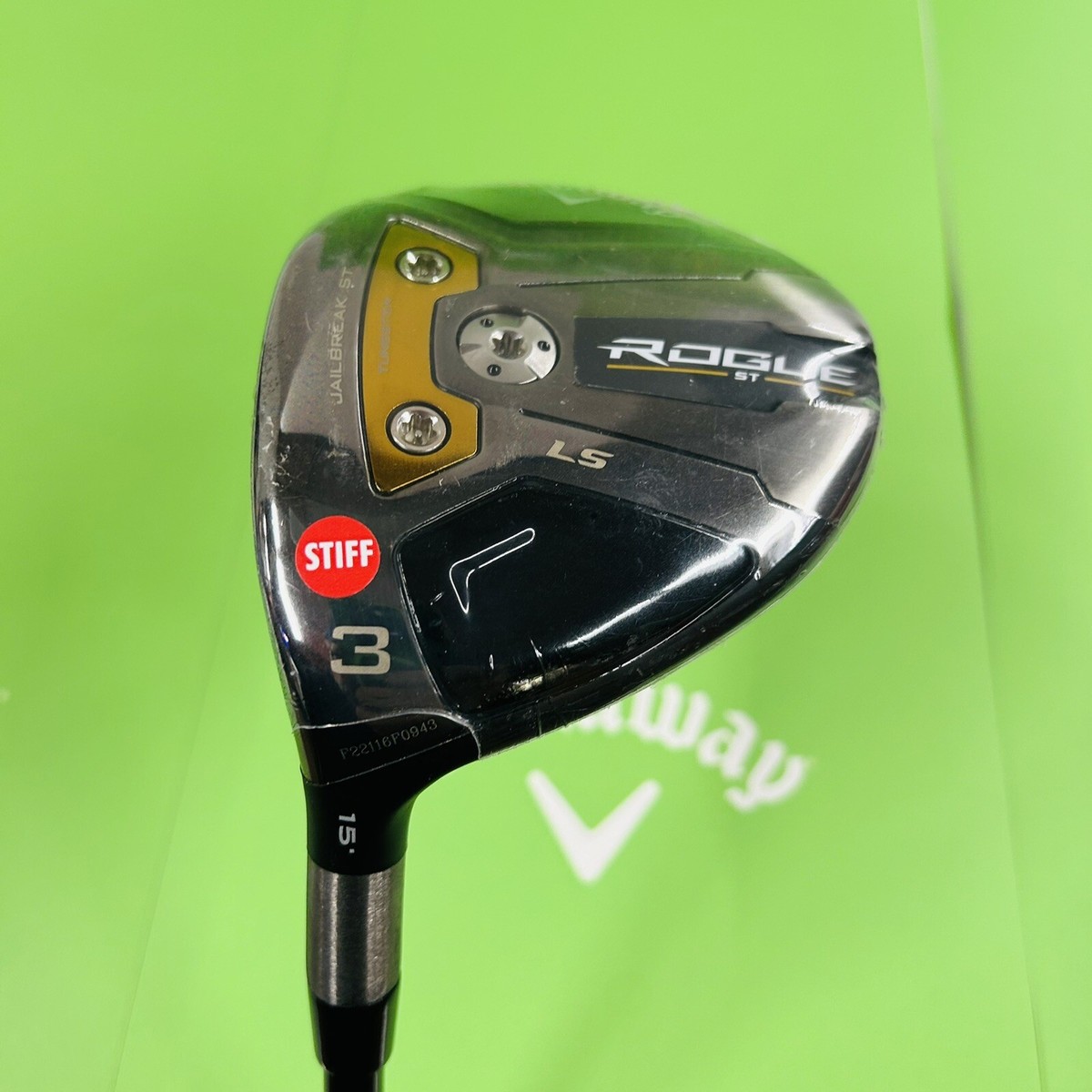 New LH Callaway Rogue ST LS 15* 3 Wood - Tensei Blue 65 Stiff Flex 