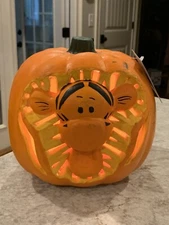 VTG Disney Pooh Foam Light Up Tigger Pumpkin 1999 Paper Magic Group Halloween