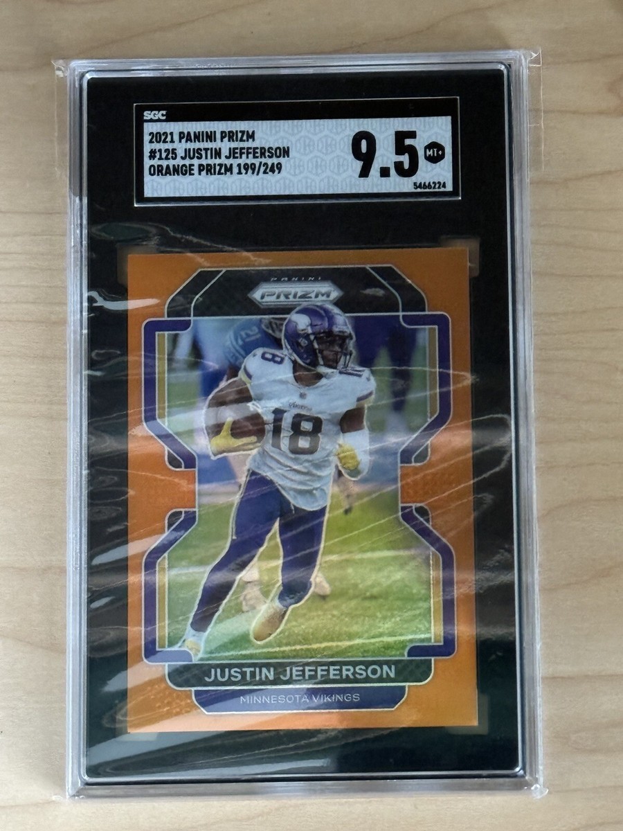 2021 Panini Prizm - Orange Prizm #398 Justin Jefferson #199/249 | eBay